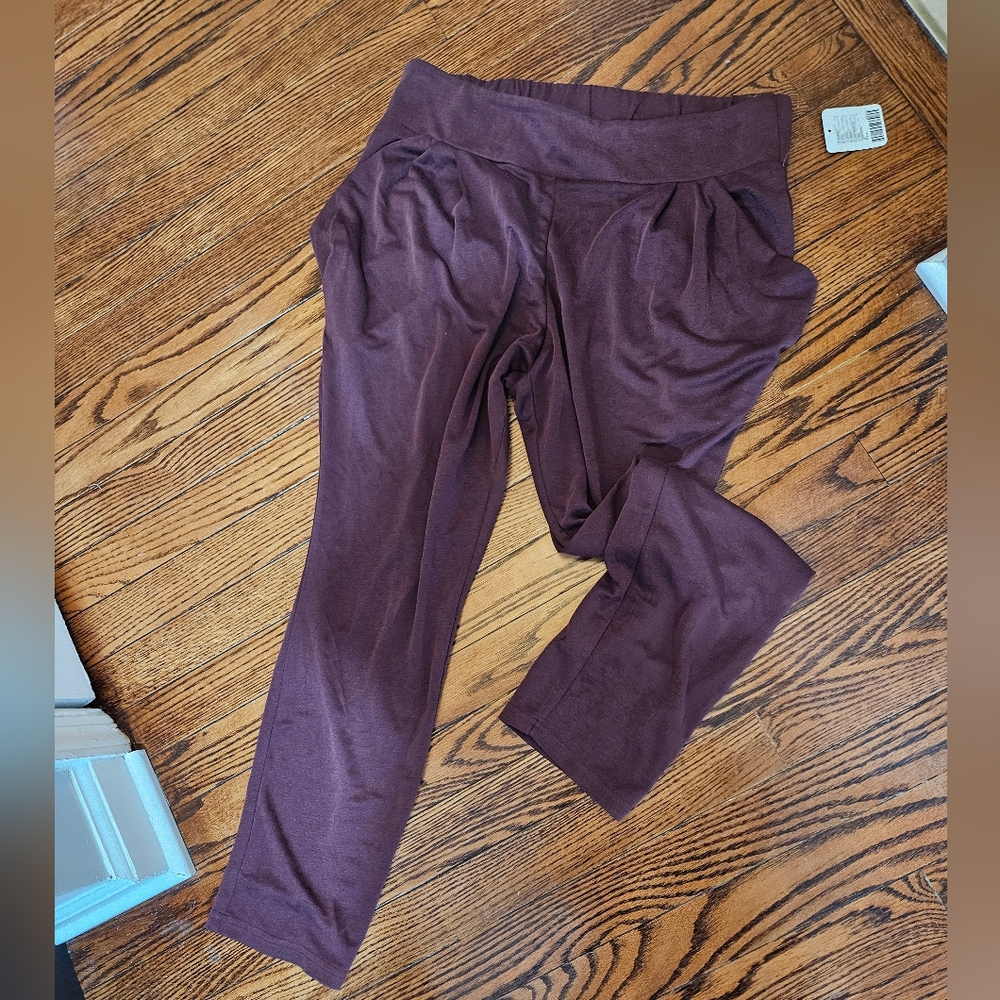 Free People Ankle Pants in Deep Purple